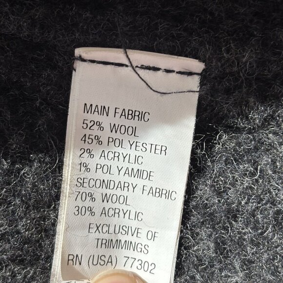 Zara Men Denim Couture Chunky Knit Cardigan Sweater Hairy Wool Blend Men’s M - Picture 8 of 16